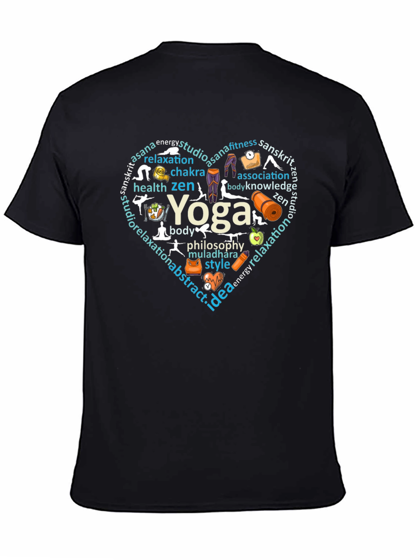 Yoga Heart Graphic T-Shirt