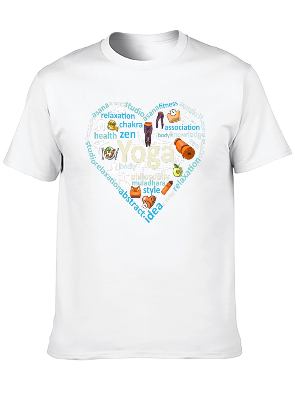 Yoga Heart Graphic T-Shirt