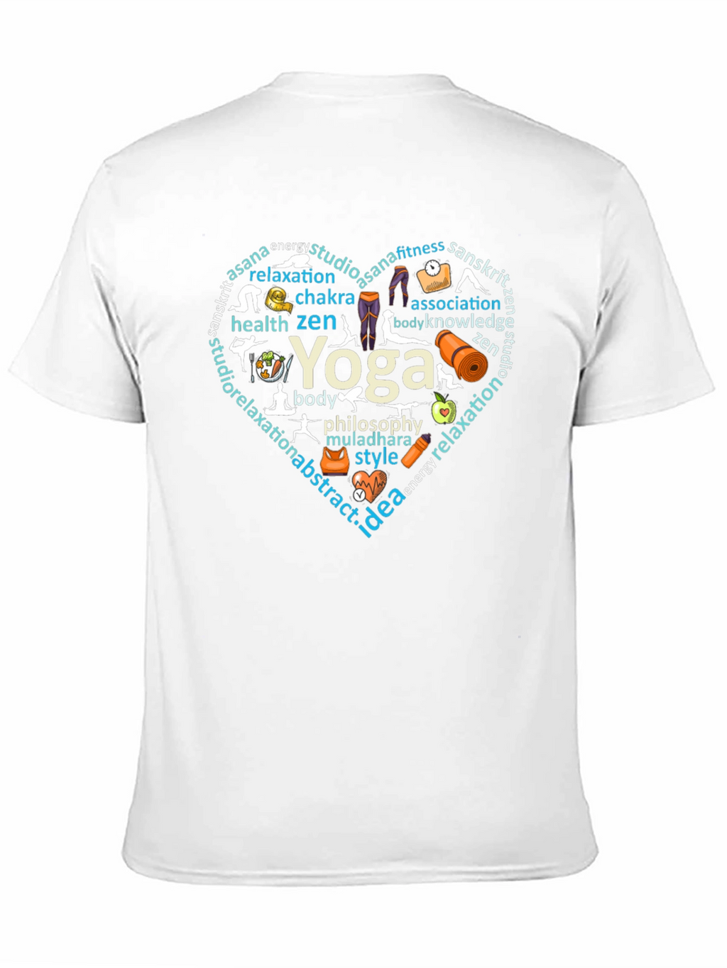 Yoga Heart Graphic T-Shirt