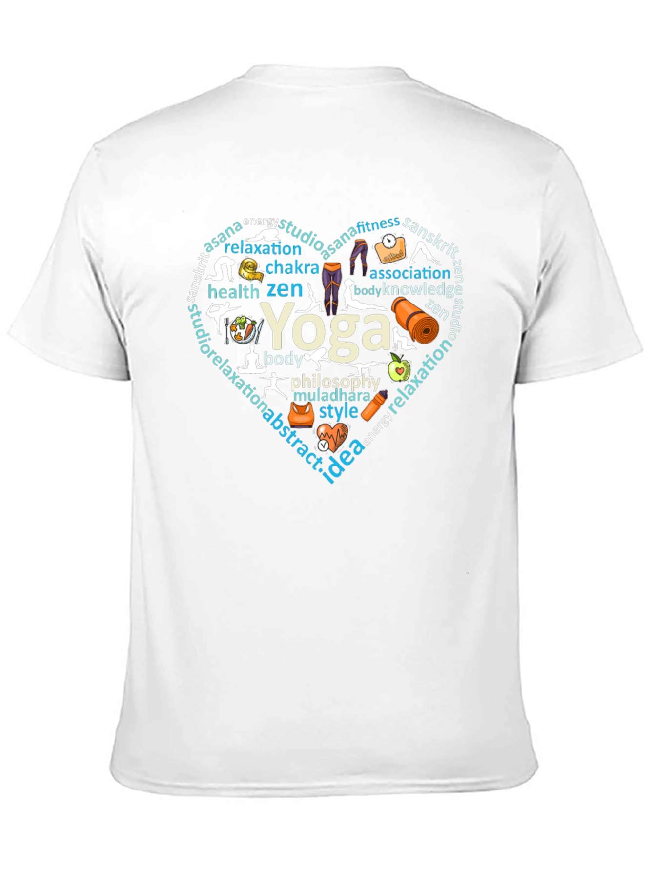 Yoga Heart Graphic T-Shirt