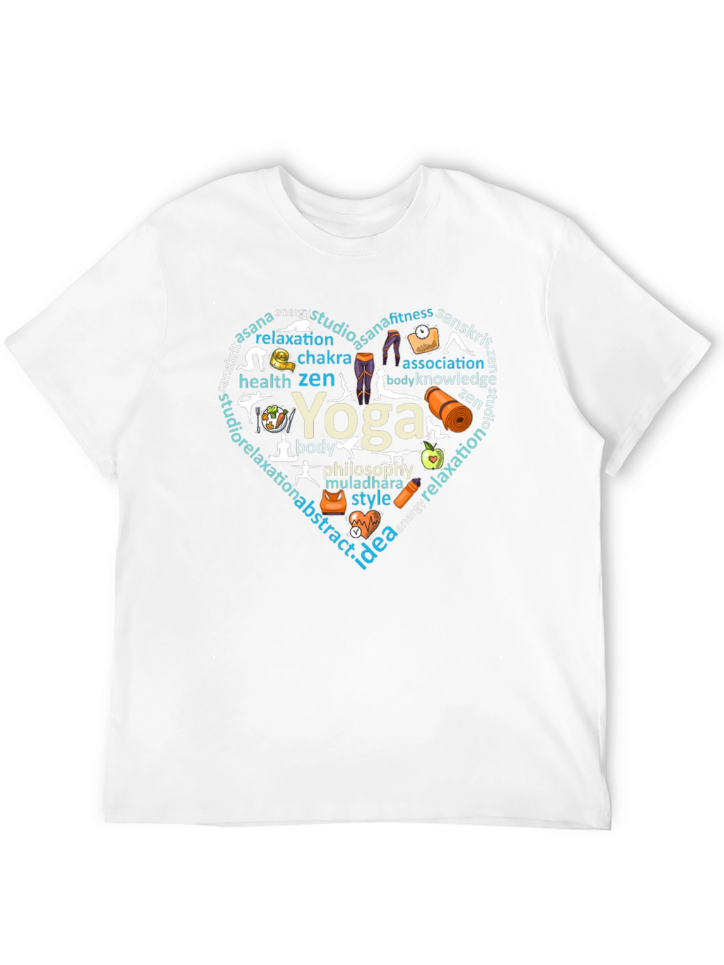 Yoga Heart Graphic T-Shirt