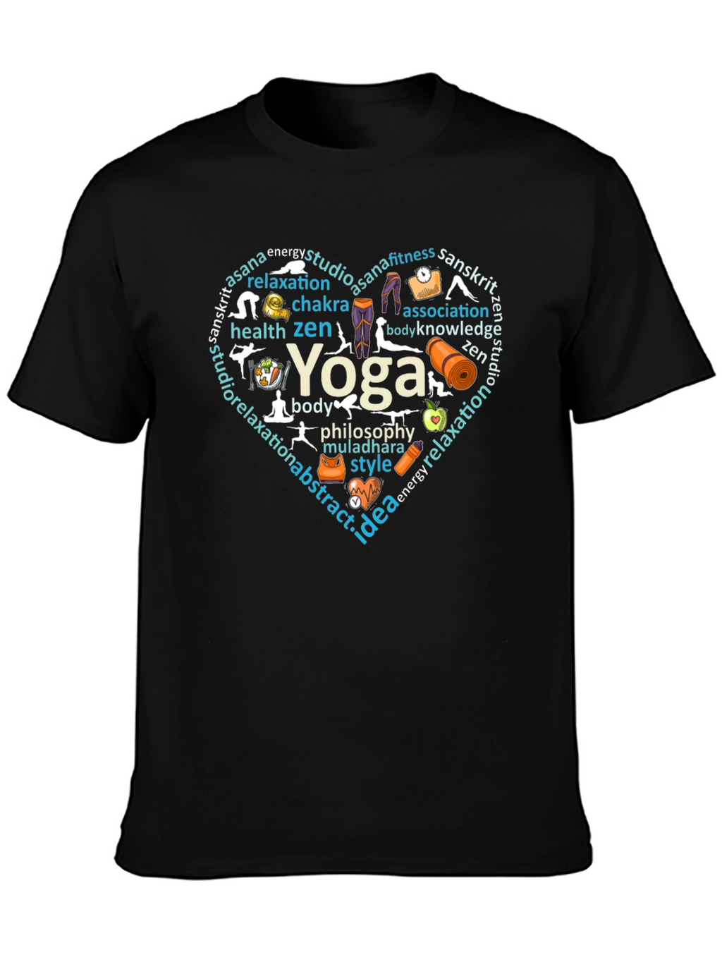 Yoga Heart Graphic T-Shirt