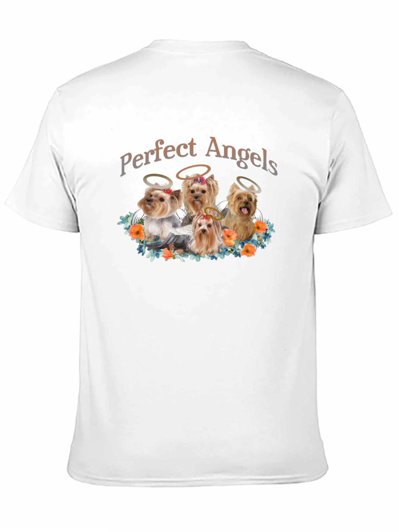Perfect Angels Dog T-Shirt - Cute Yorkies
