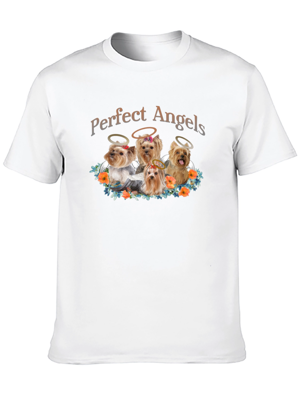 Perfect Angels Dog T-Shirt - Cute Yorkies