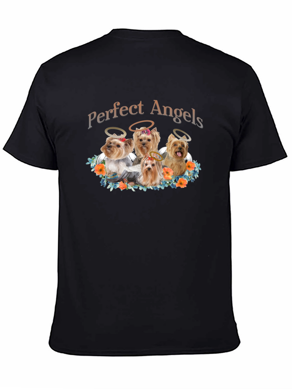 Perfect Angels Dog T-Shirt - Cute Yorkies
