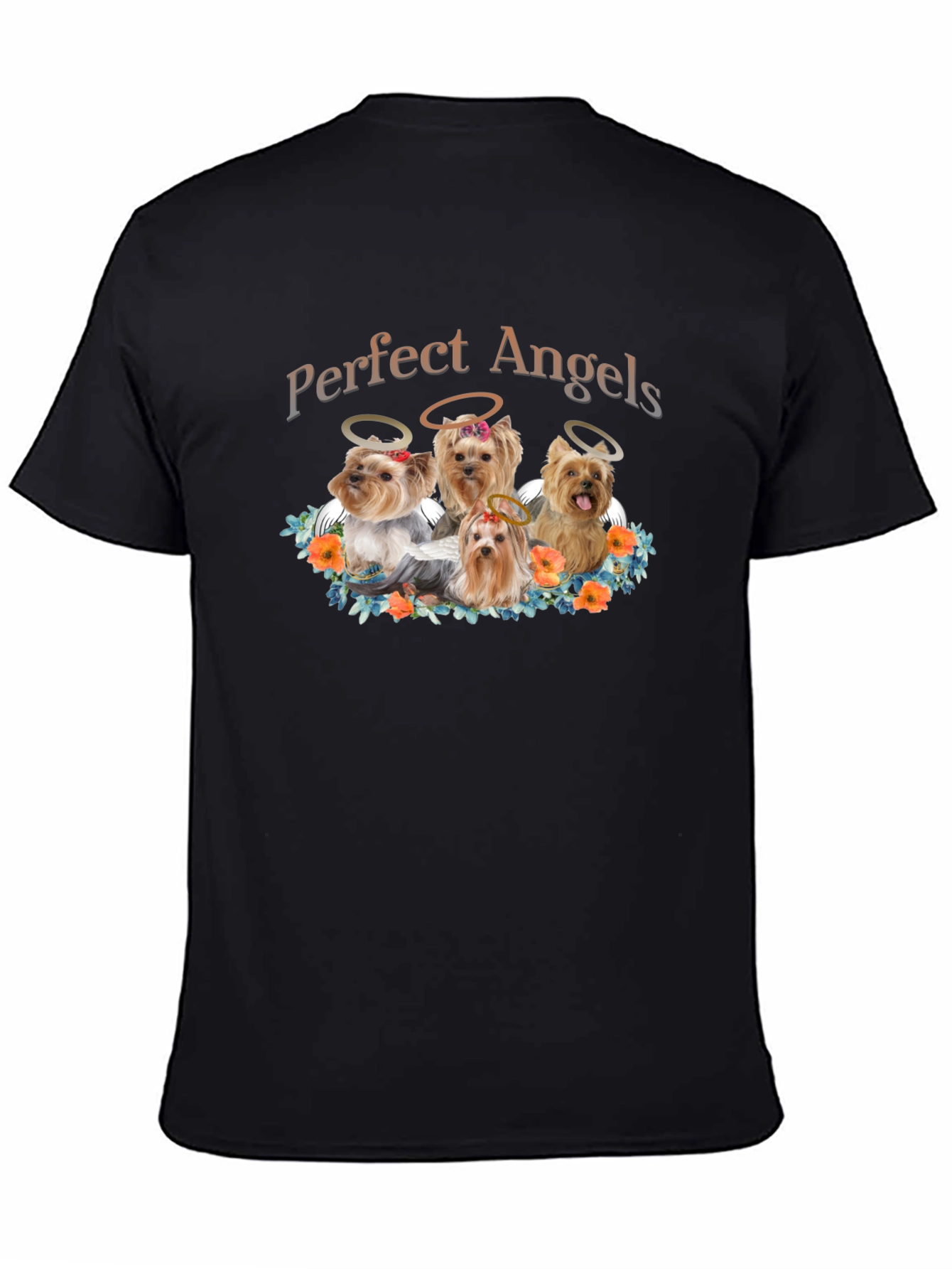 Perfect Angels Dog T-Shirt - Cute Yorkies