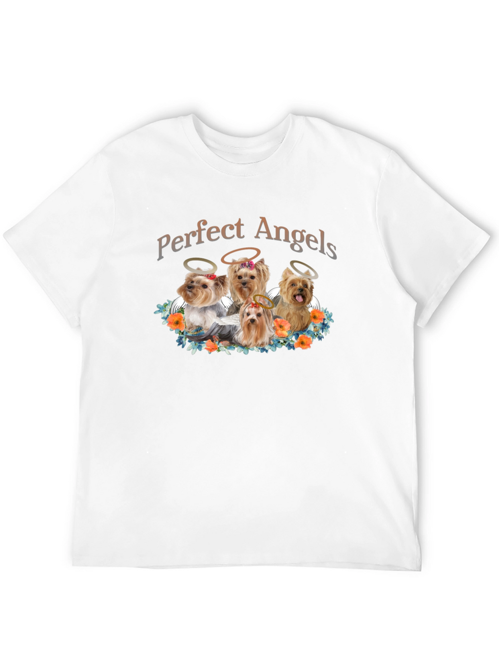 Perfect Angels Dog T-Shirt - Cute Yorkies
