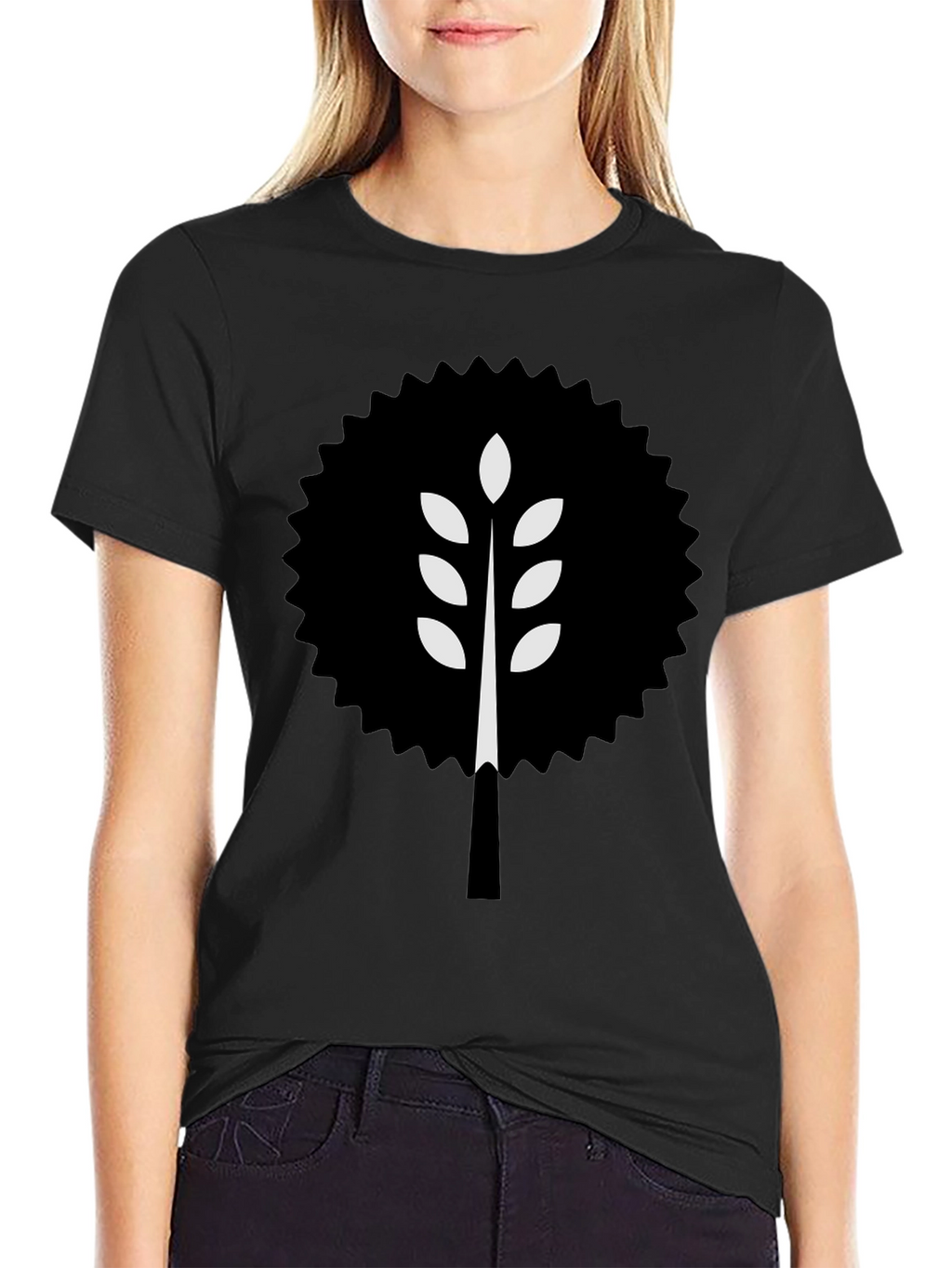 Modern Wheat Tree Graphic T-Shirt