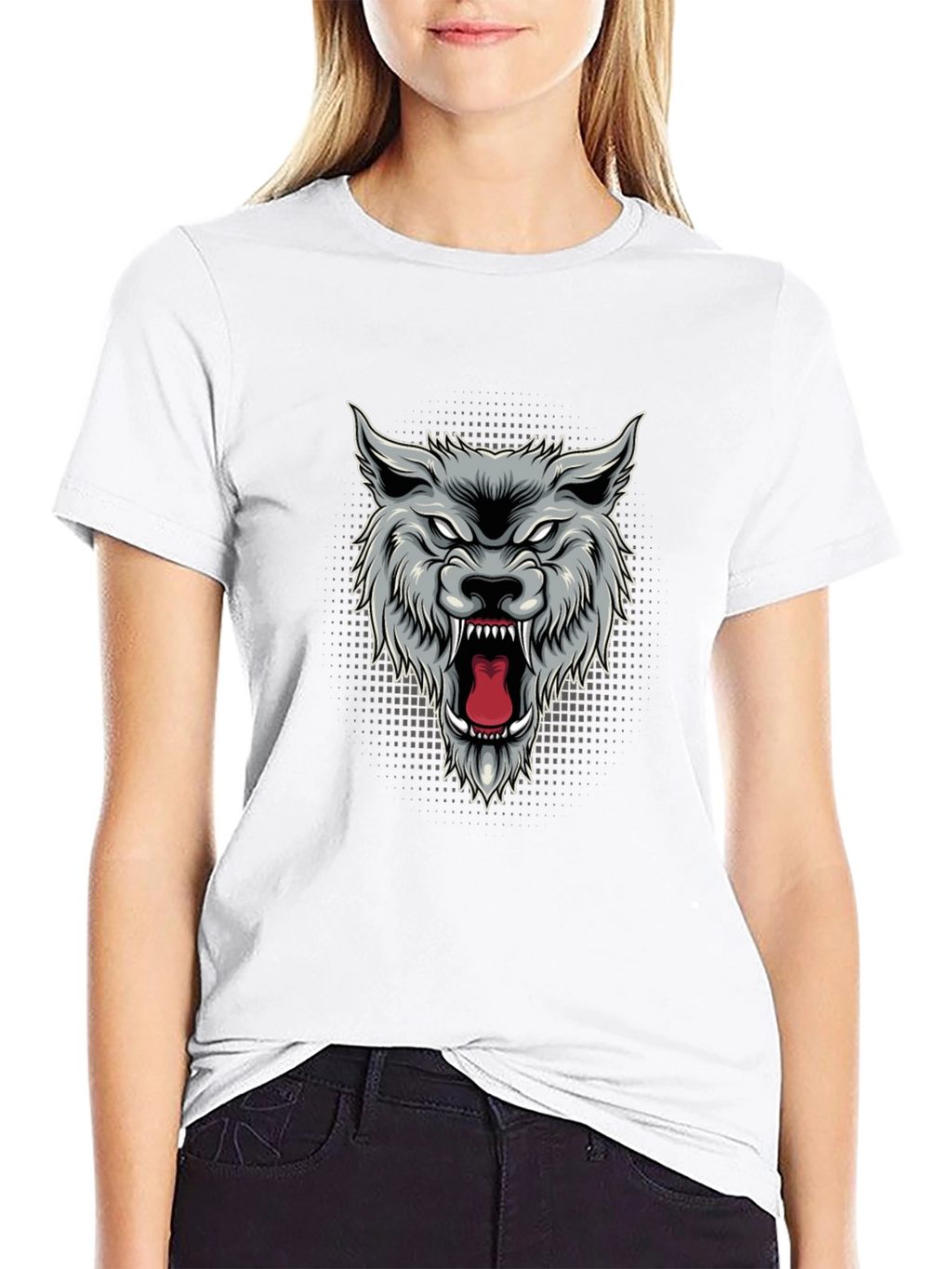 Mens Wolf Graphic T-Shirt