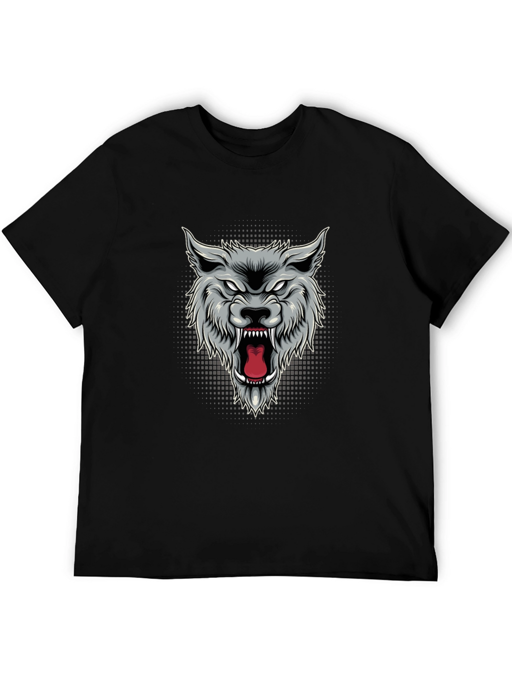 Mens Wolf Graphic T-Shirt