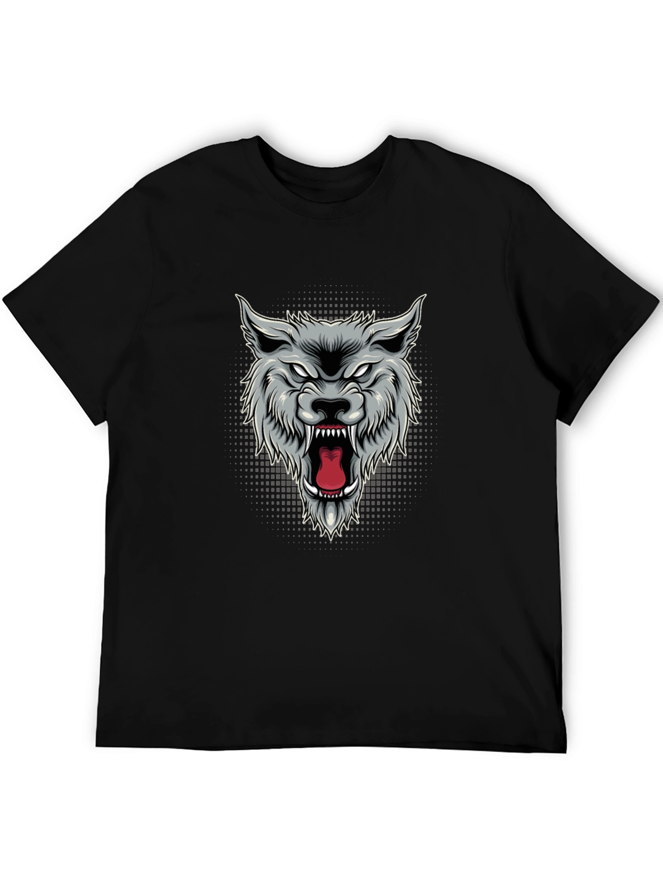 Mens Wolf Graphic T-Shirt