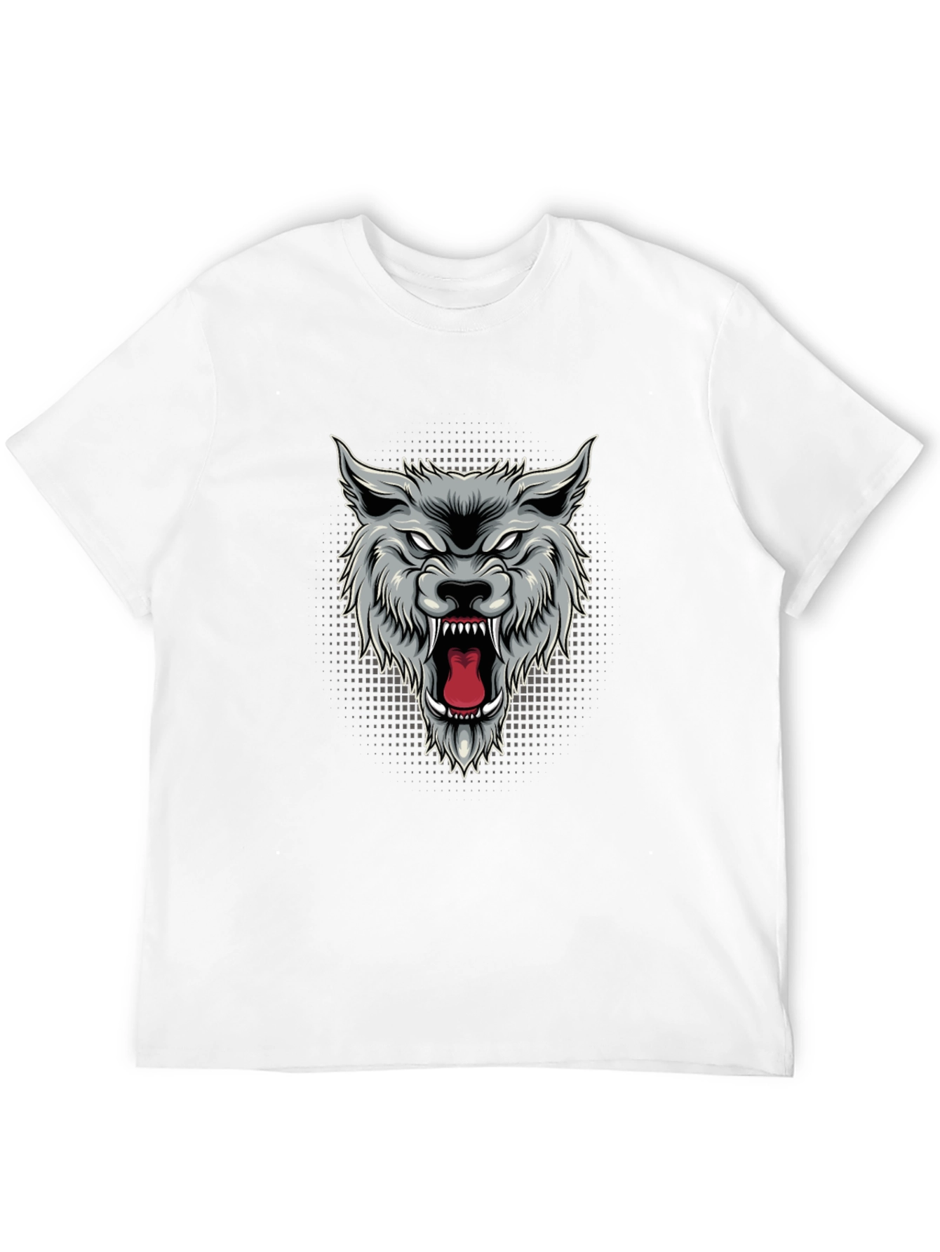 Mens Wolf Graphic T-Shirt