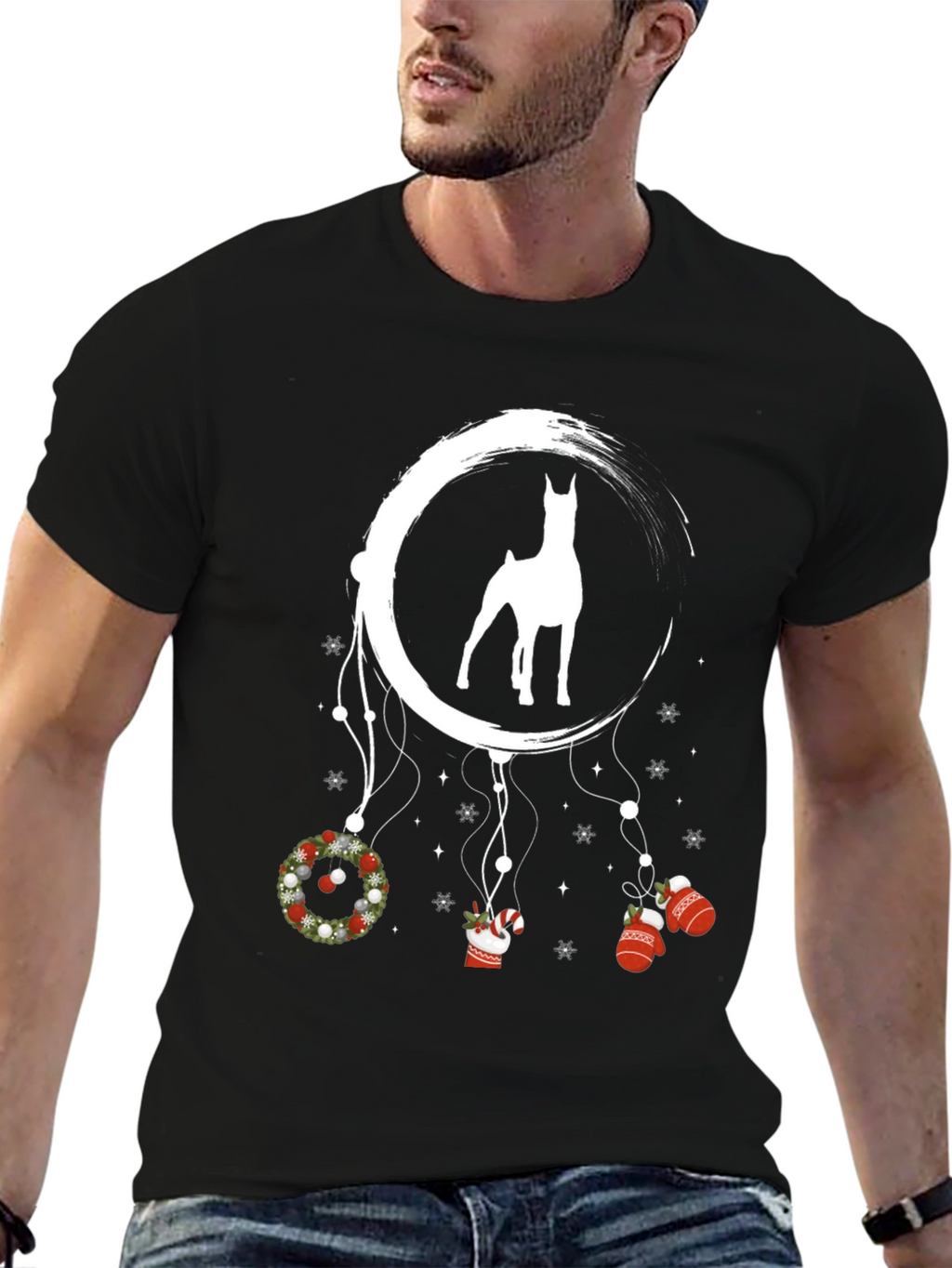 Doberman Christmas Dreamcatcher T-Shirt