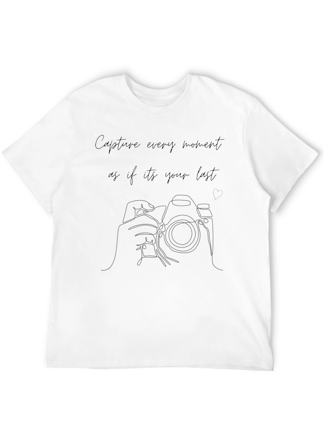 Capture Every Moment Black Graphic Tee