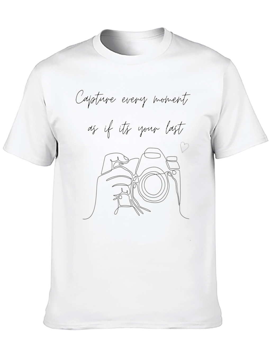 Capture Every Moment Black Graphic Tee