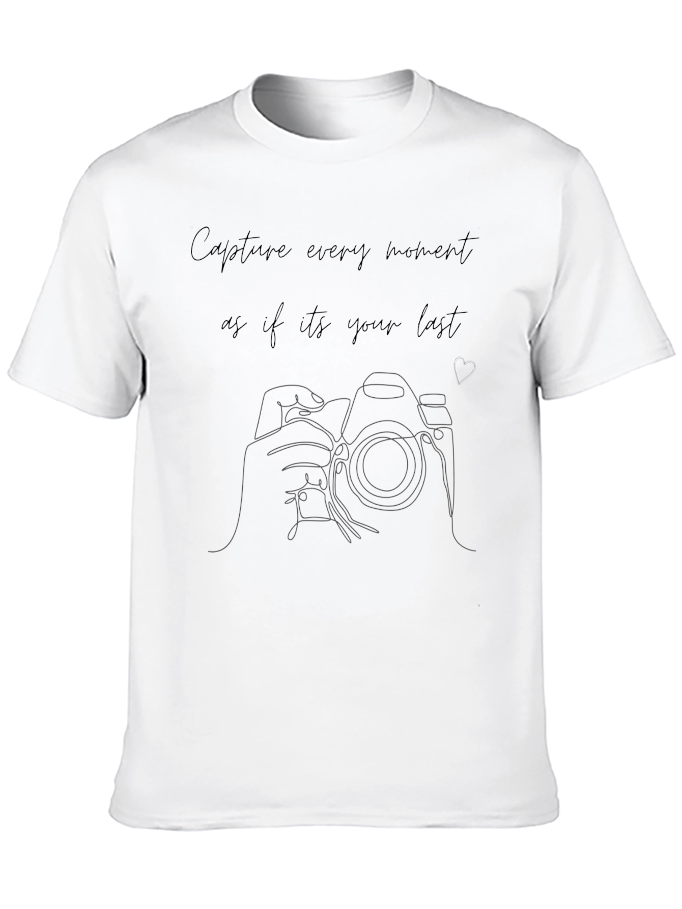 Capture Every Moment Black Graphic Tee
