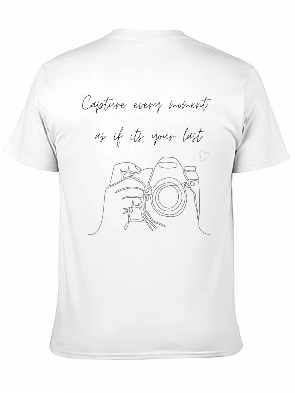 Capture Every Moment Black Graphic Tee