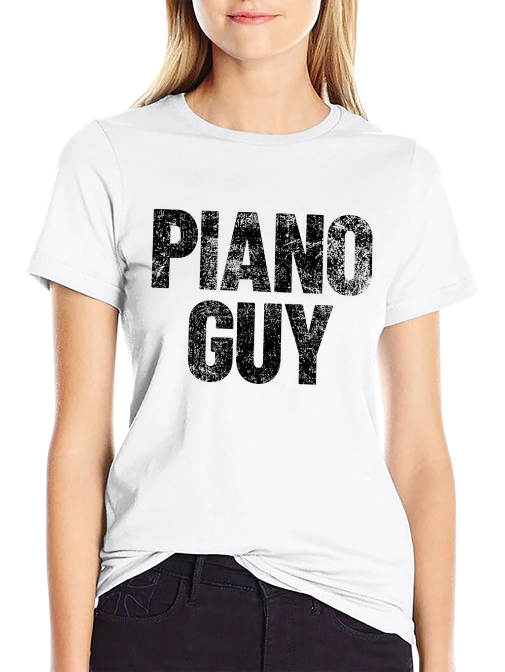 Piano Guy Black Graphic T-Shirt
