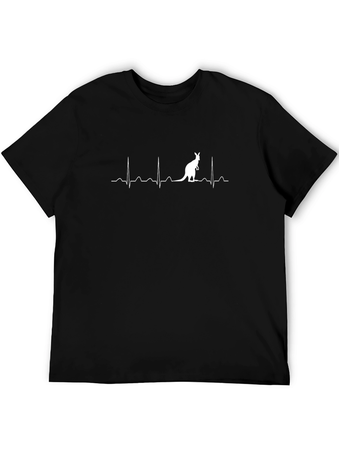 Kangaroo Heartbeat T-Shirt - Black