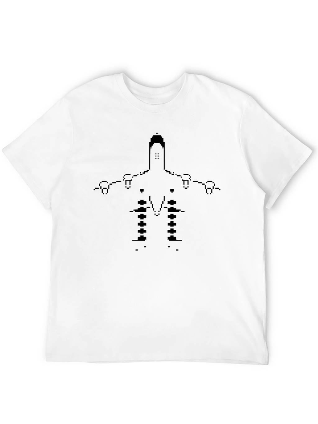 Pixel Art Spaceship Graphic T-Shirt
