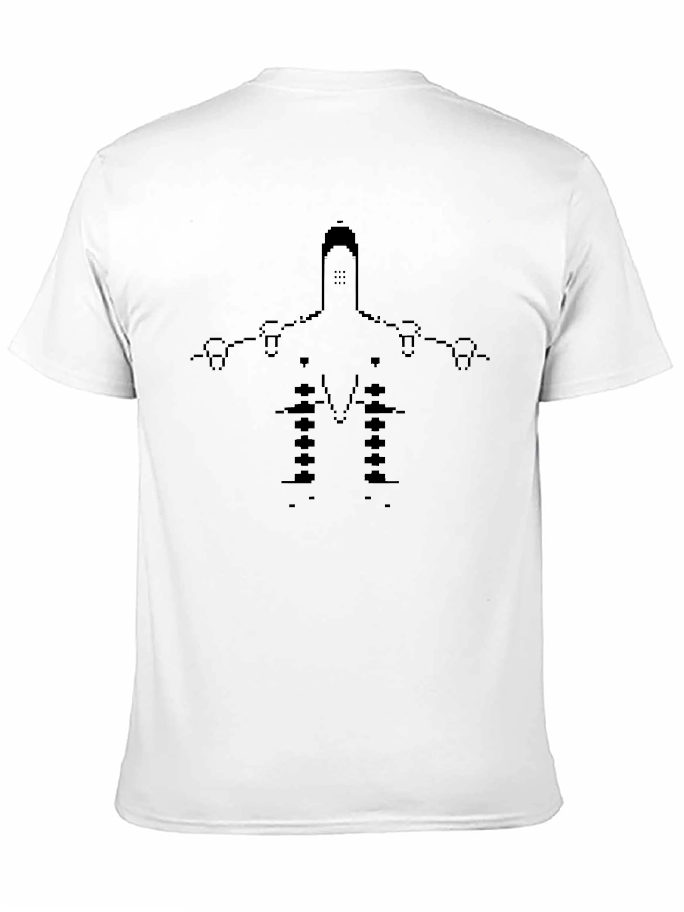 Pixel Art Spaceship Graphic T-Shirt