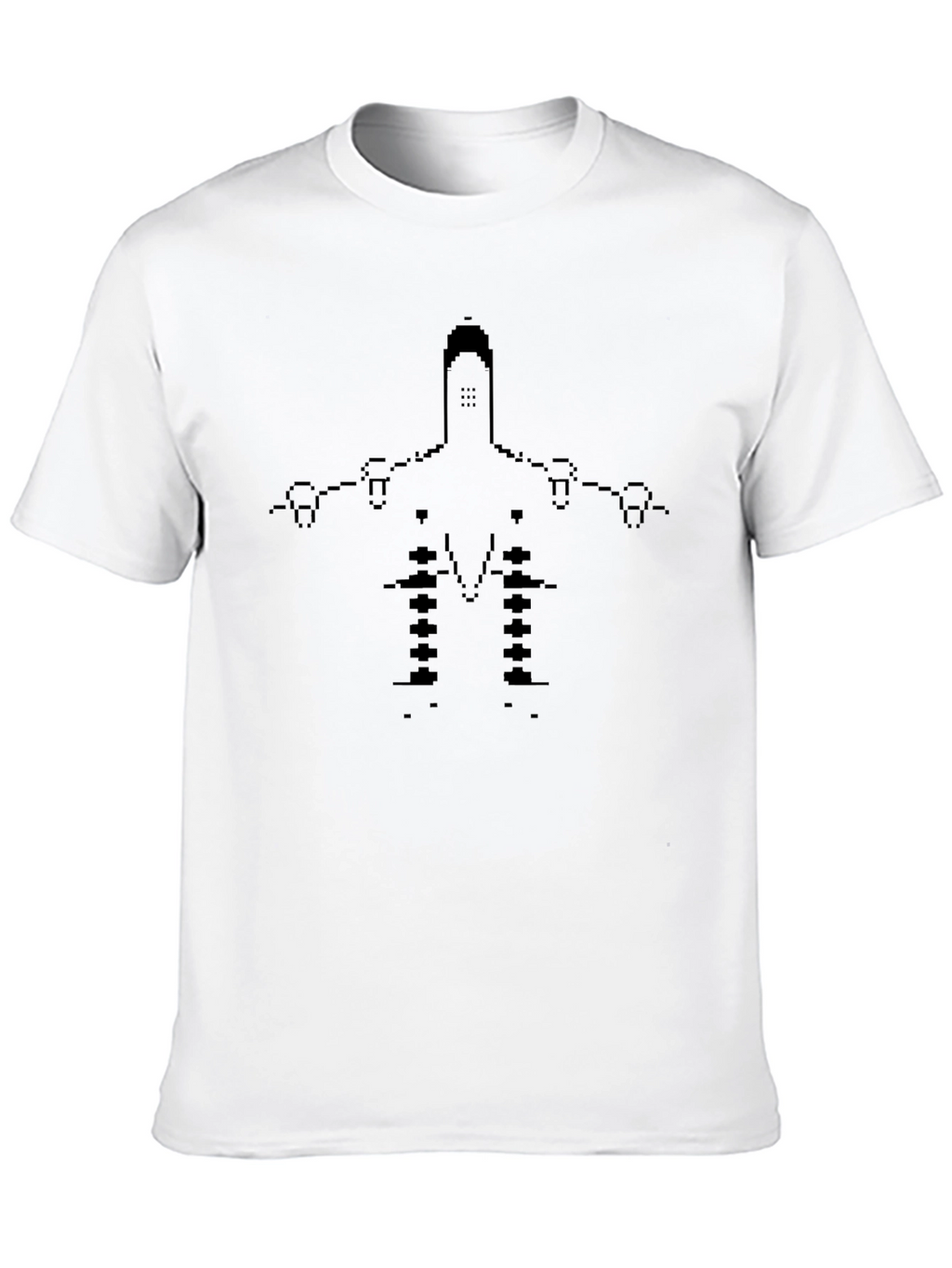 Pixel Art Spaceship Graphic T-Shirt