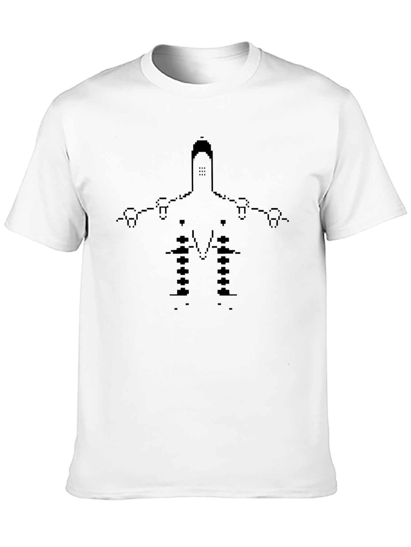 Pixel Art Spaceship Graphic T-Shirt