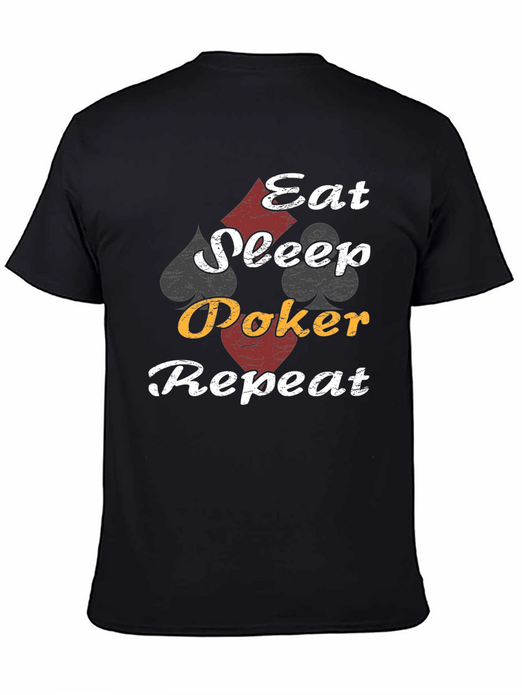 Eat Sleep Poker Repeat Graphic T-Shirt