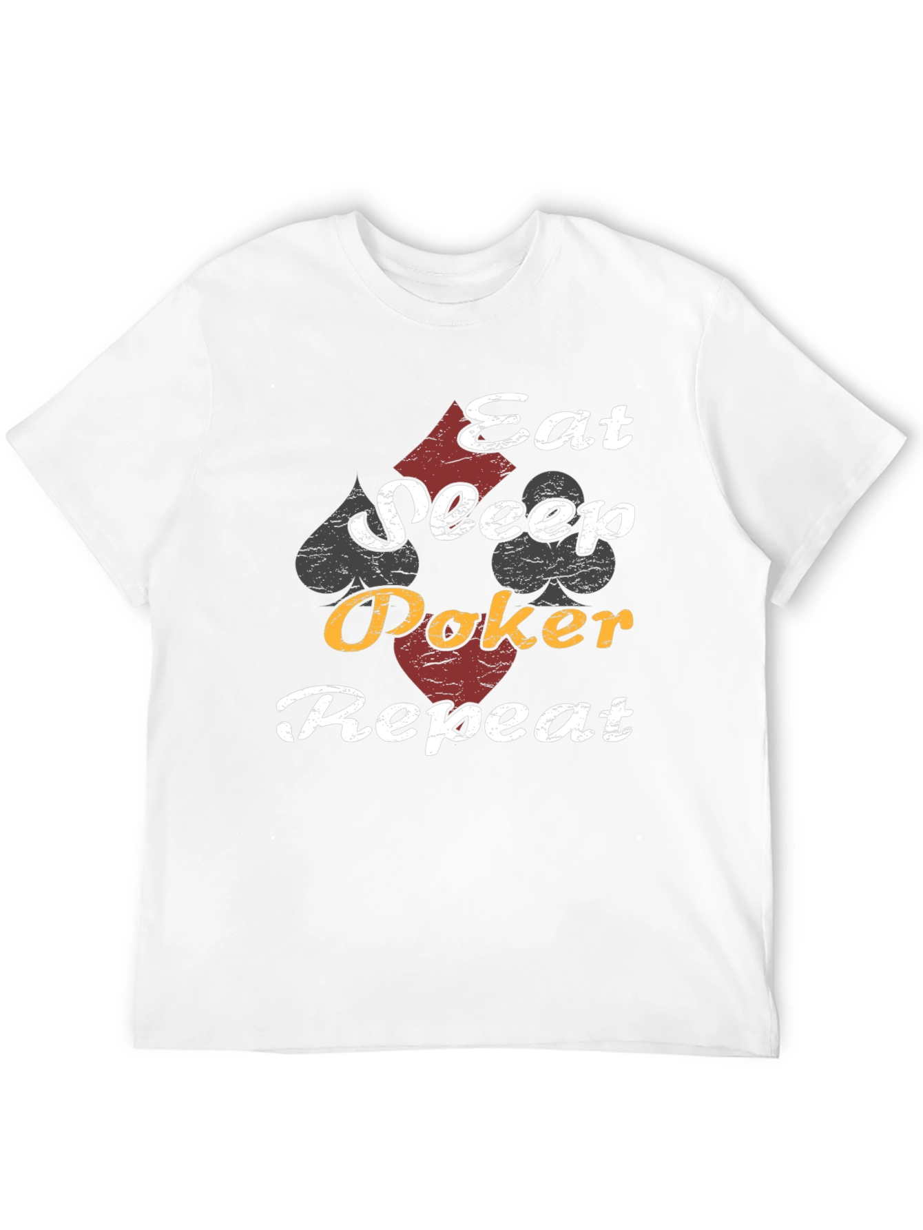 Eat Sleep Poker Repeat Graphic T-Shirt