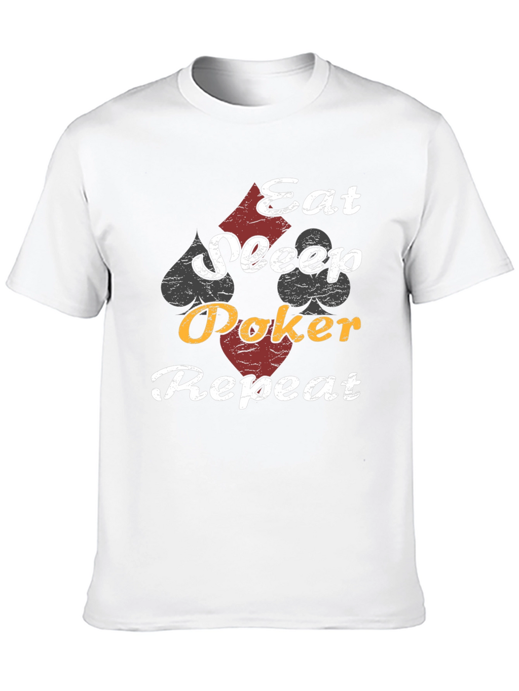 Eat Sleep Poker Repeat Graphic T-Shirt