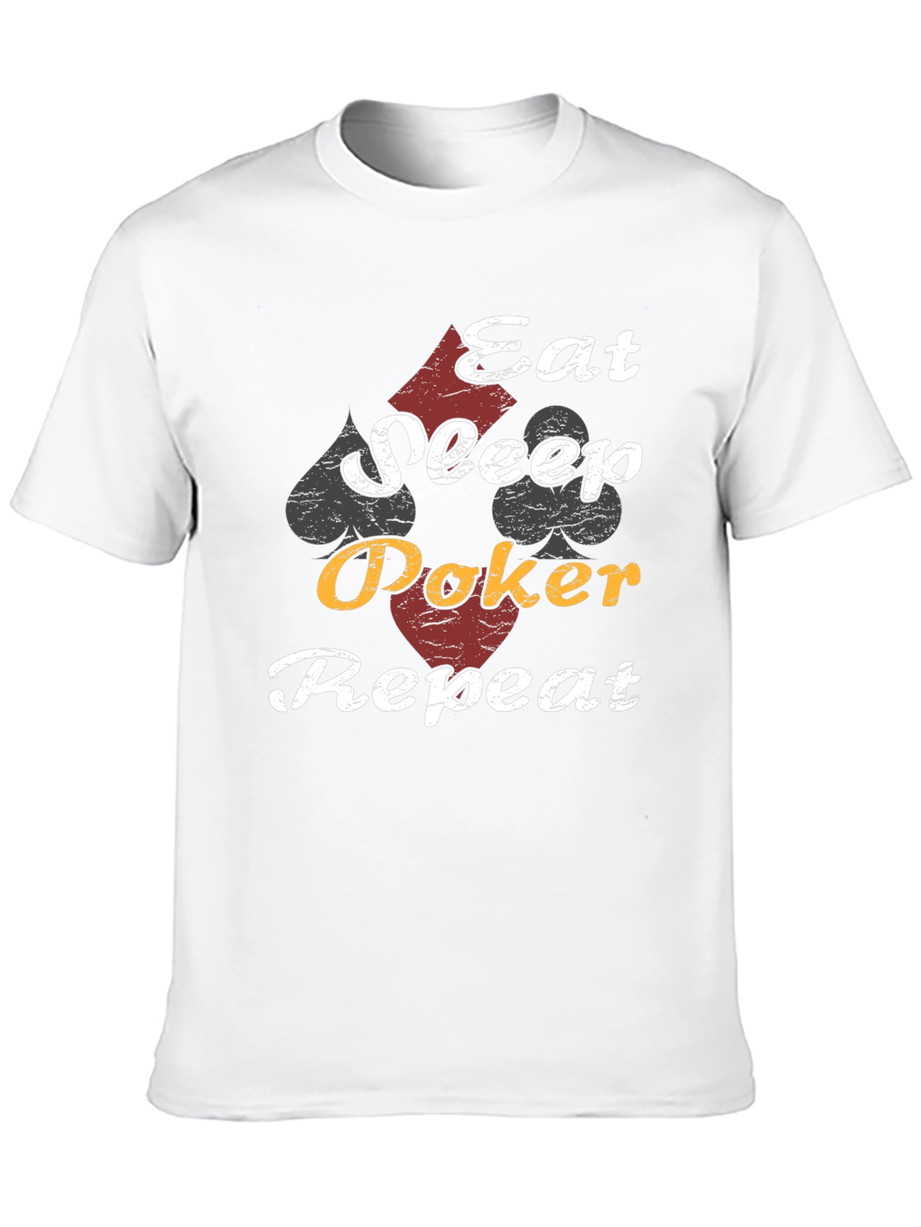 Eat Sleep Poker Repeat Graphic T-Shirt