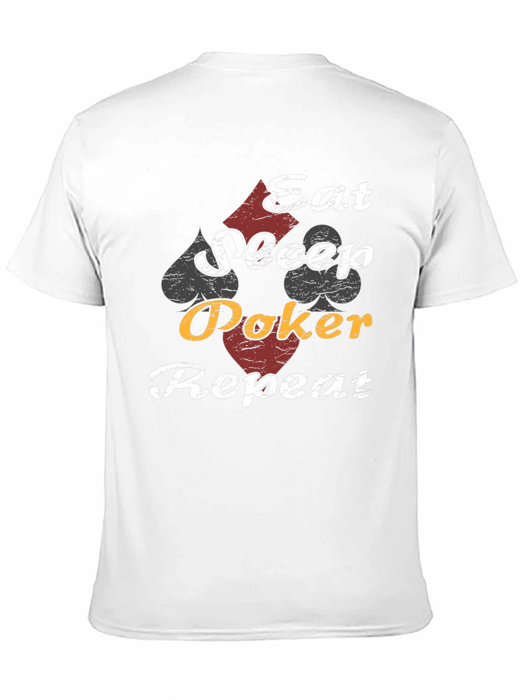Eat Sleep Poker Repeat Graphic T-Shirt