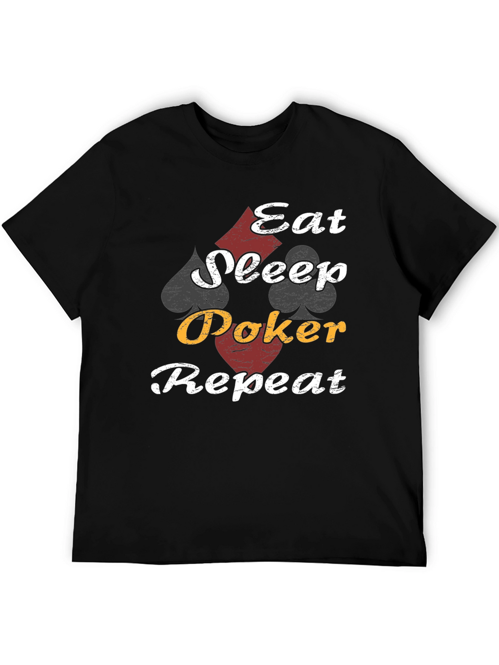 Eat Sleep Poker Repeat Graphic T-Shirt