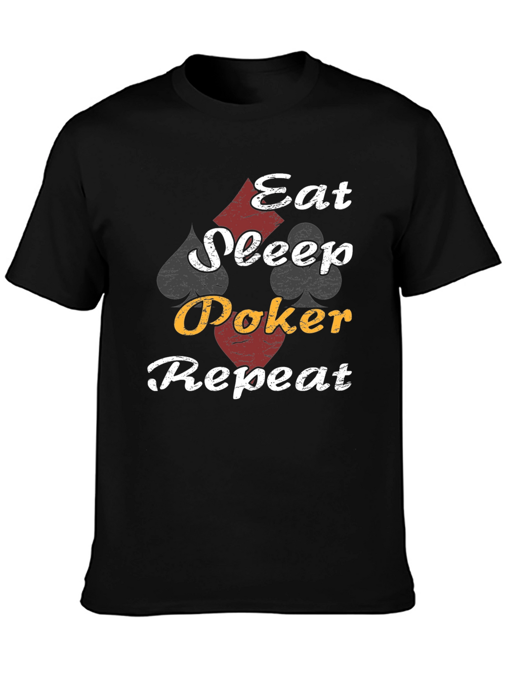 Eat Sleep Poker Repeat Graphic T-Shirt
