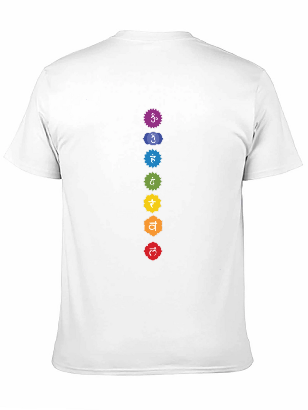 Chakra Symbols Graphic Tee - Spiritual Design