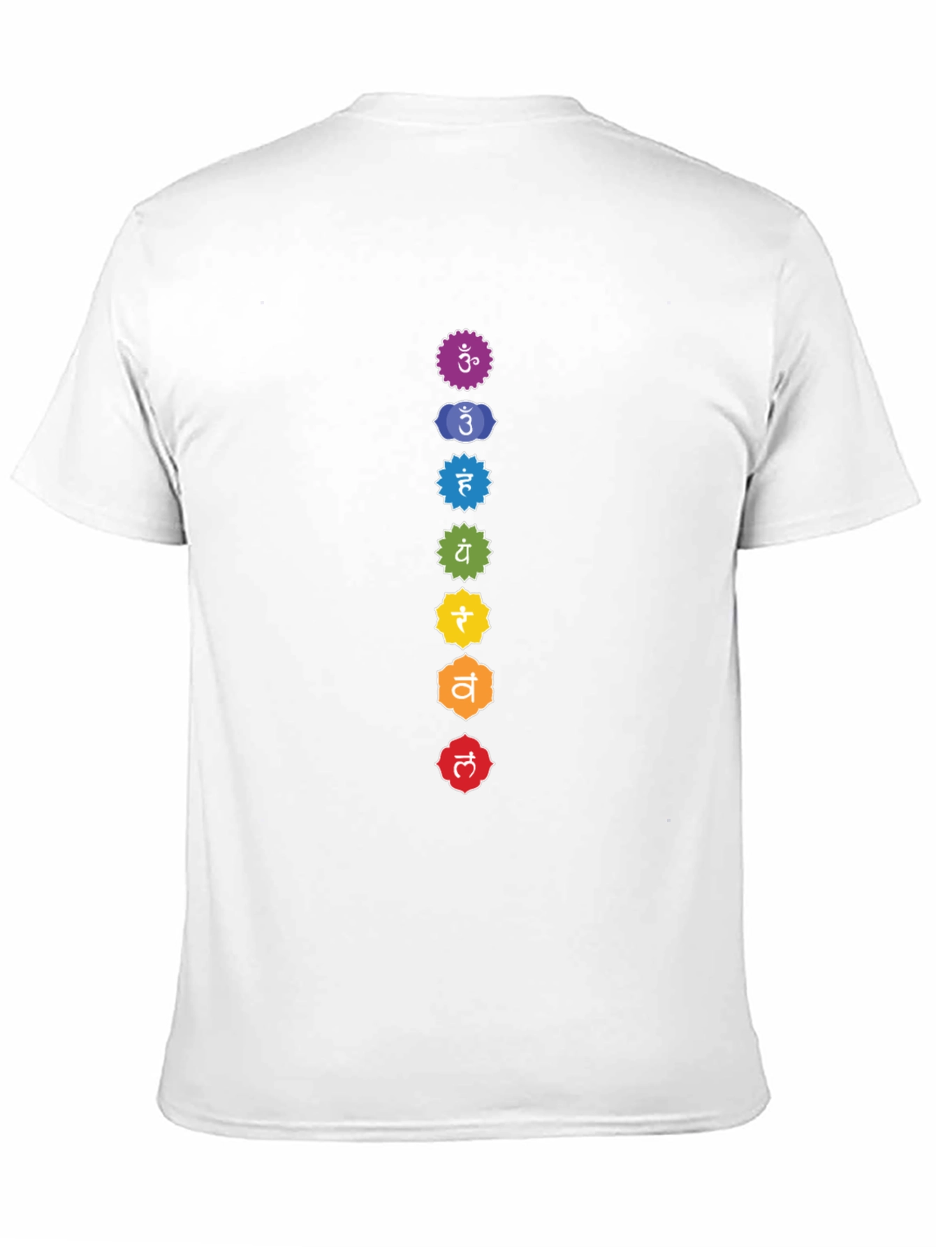 Chakra Symbols Graphic Tee - Spiritual Design