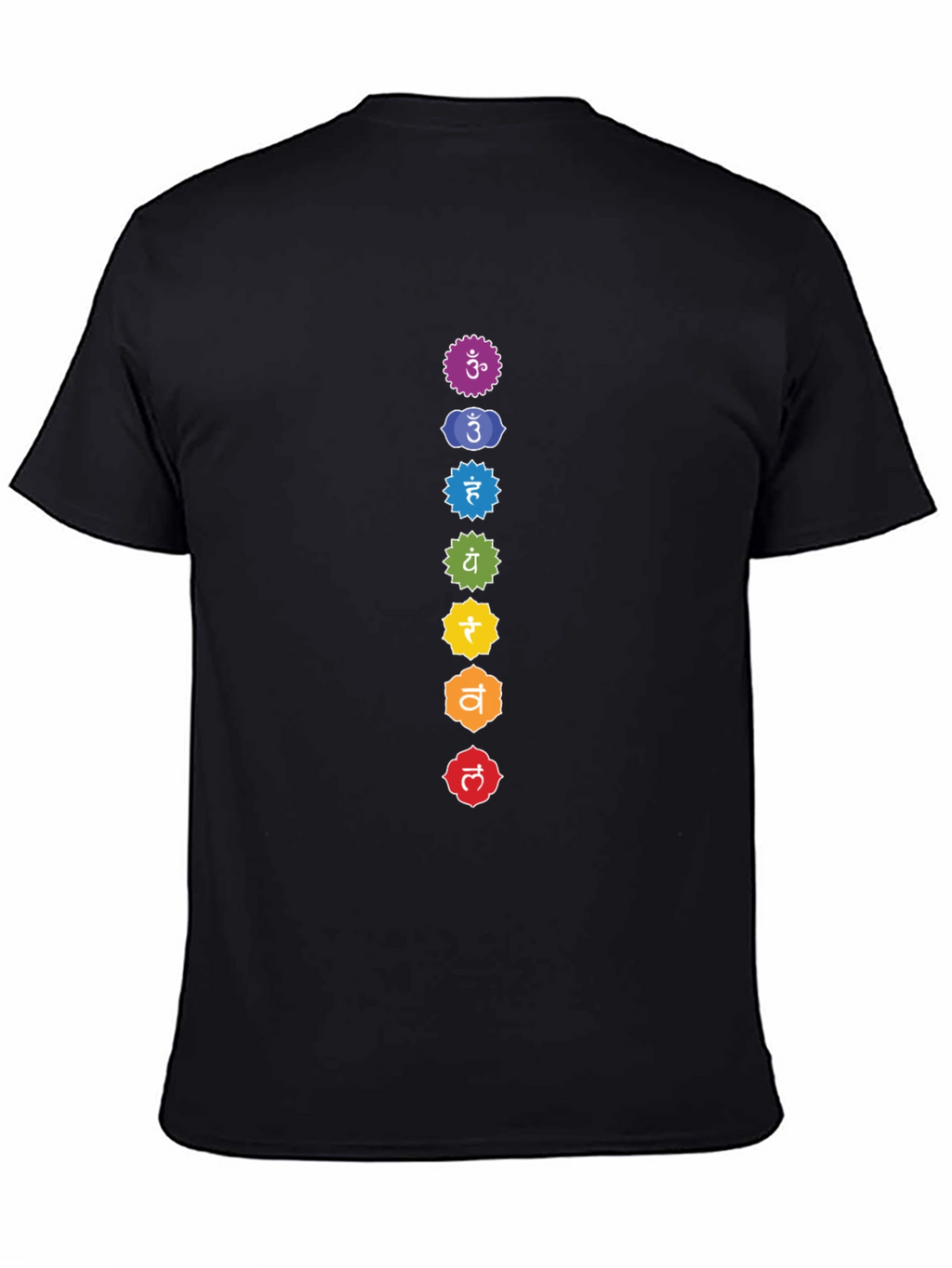 Chakra Symbols Graphic Tee - Spiritual Design