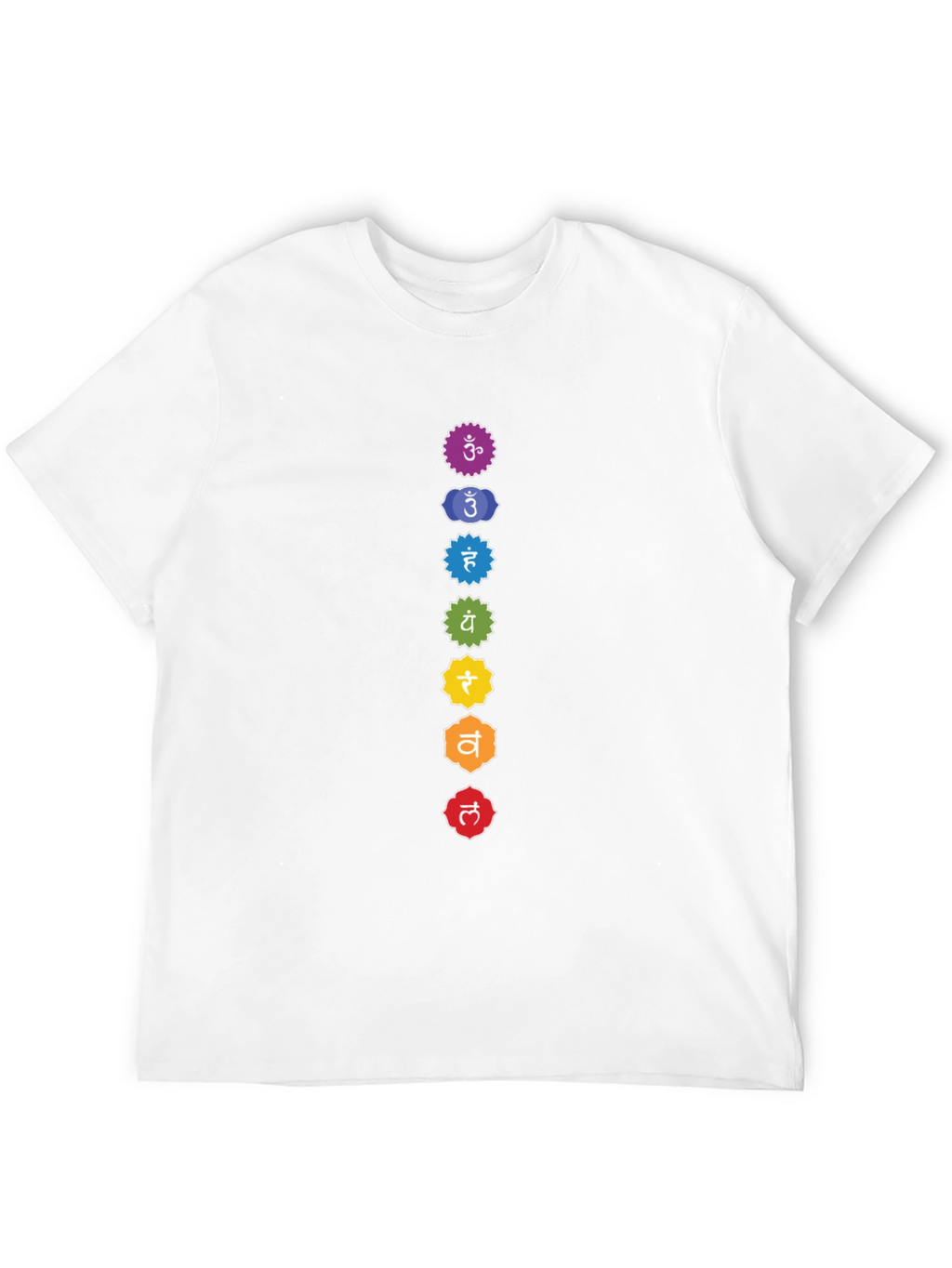 Chakra Symbols Graphic Tee - Spiritual Design