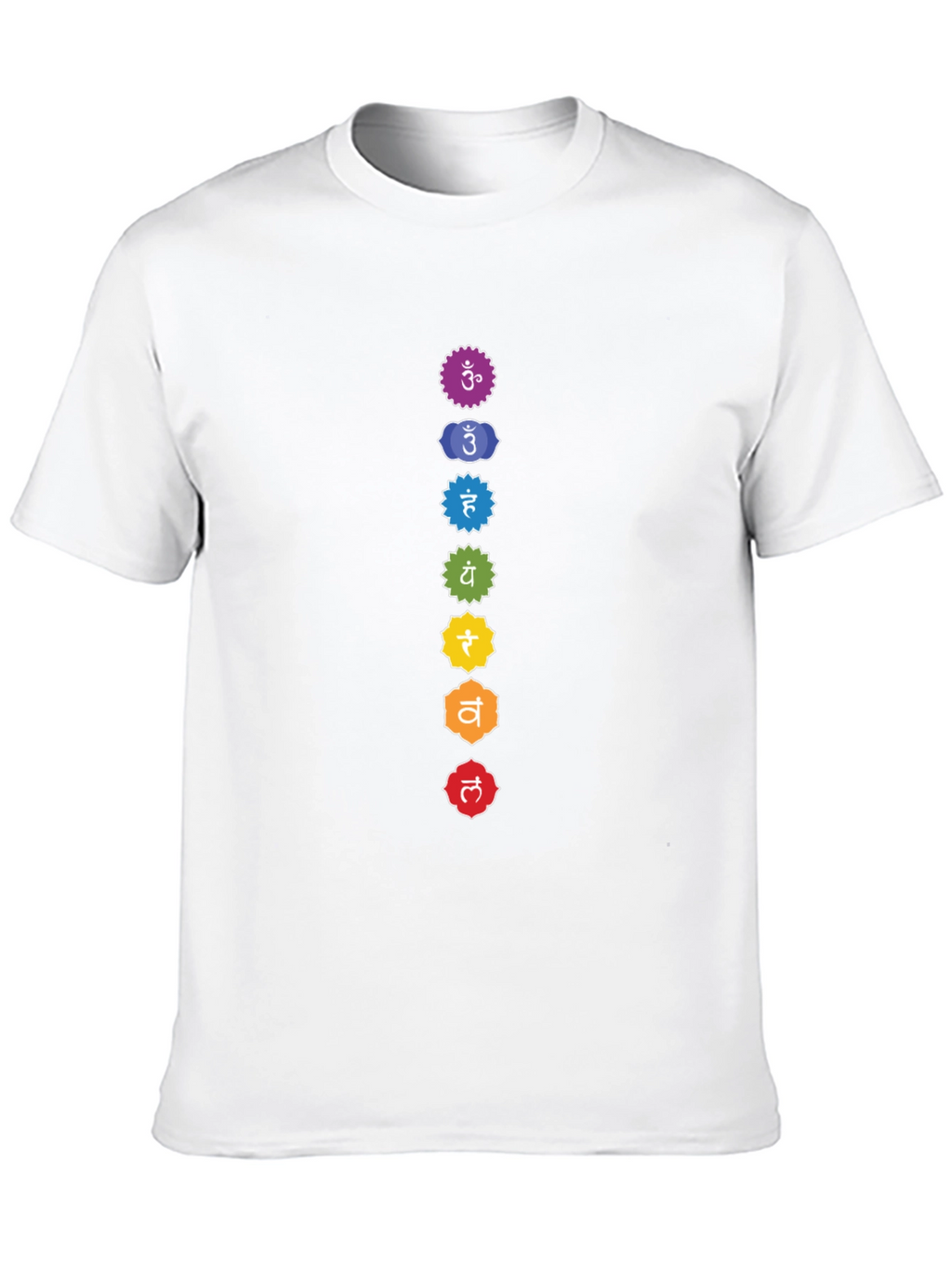 Chakra Symbols Graphic Tee - Spiritual Design