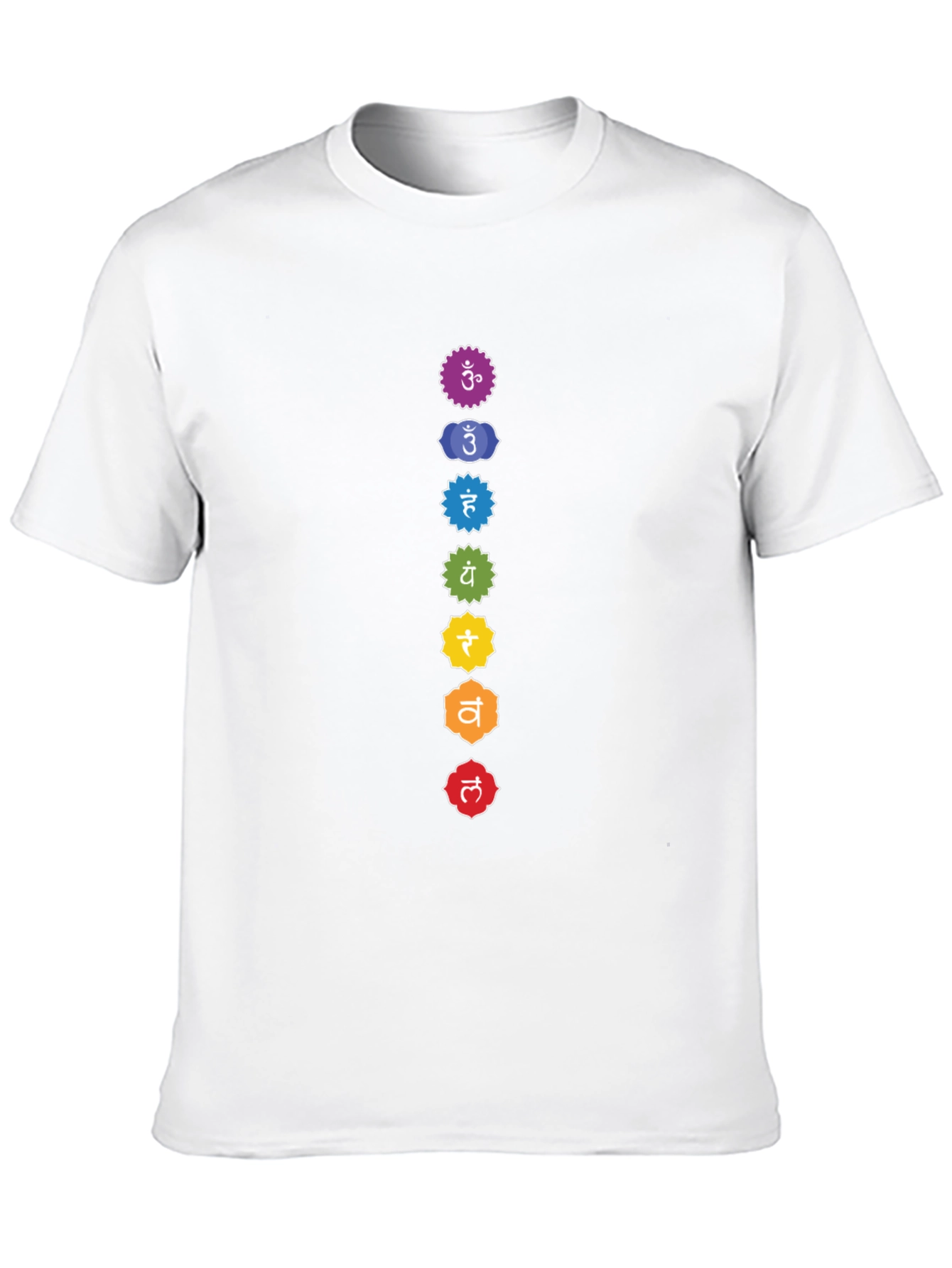 Chakra Symbols Graphic Tee - Spiritual Design