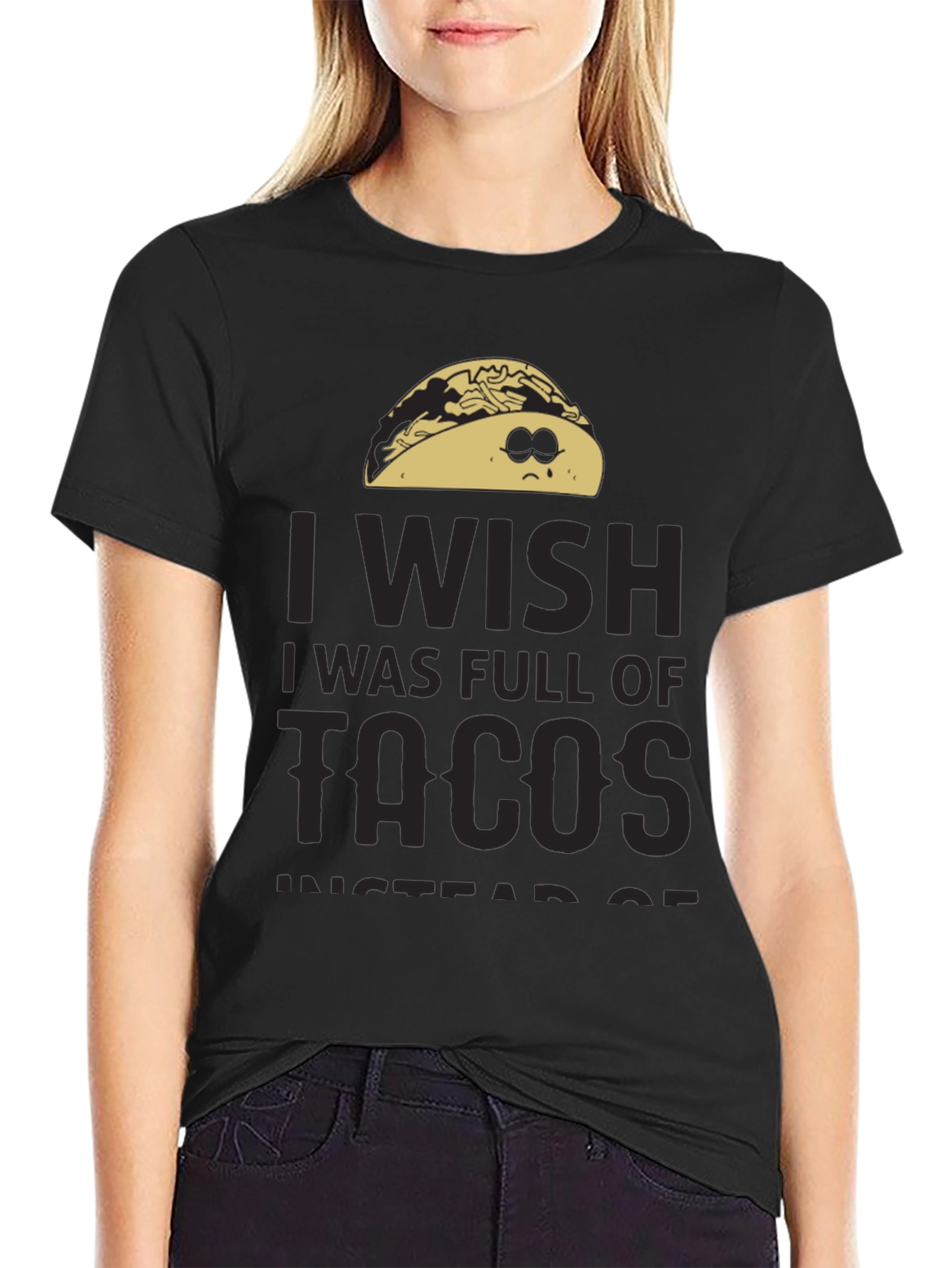 Funny Taco Lover Graphic Tee - I Wish I Was Full Of Tacos
