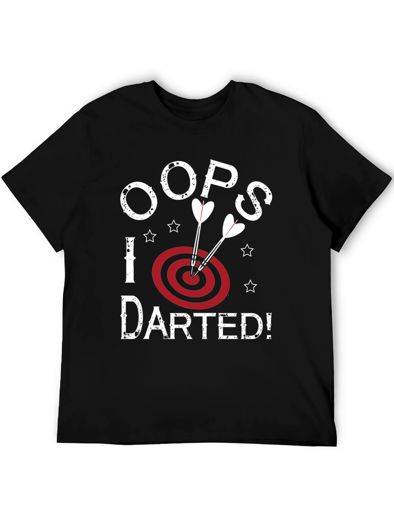 Oops! I Darted Black Graphic T-Shirt