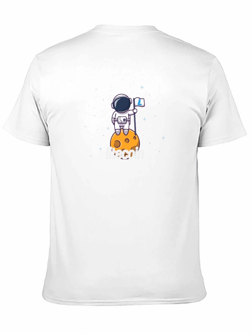 Litecoin Astronaut T-Shirt - Crypto Moon Landing Tee