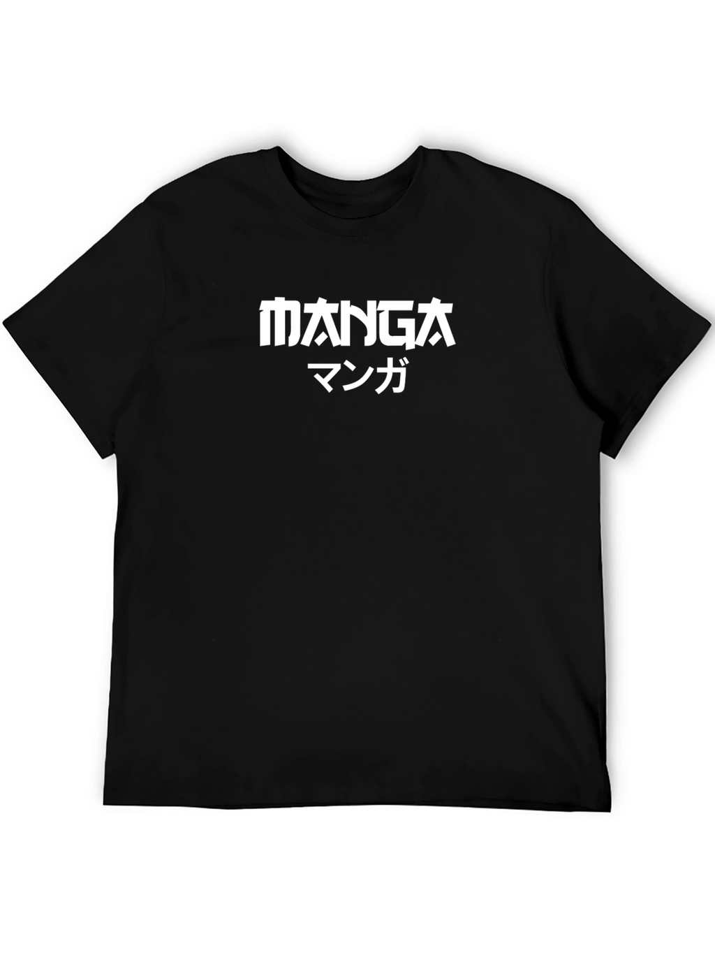 Manga Graphic Tee - Anime Inspired Black T-Shirt