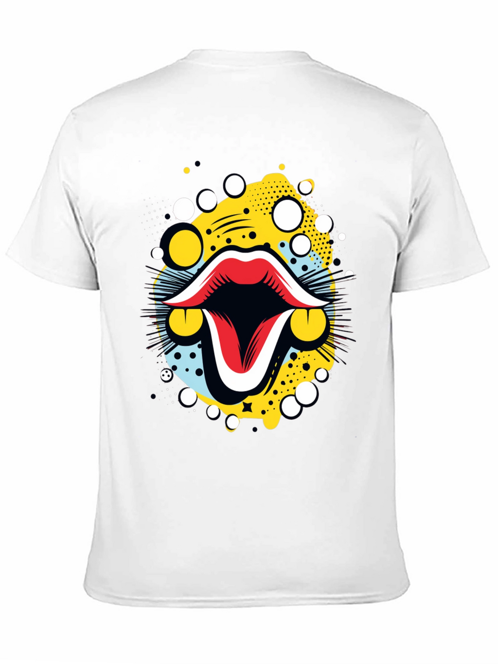 Bold Graphic Tee: Retro Mouth Design