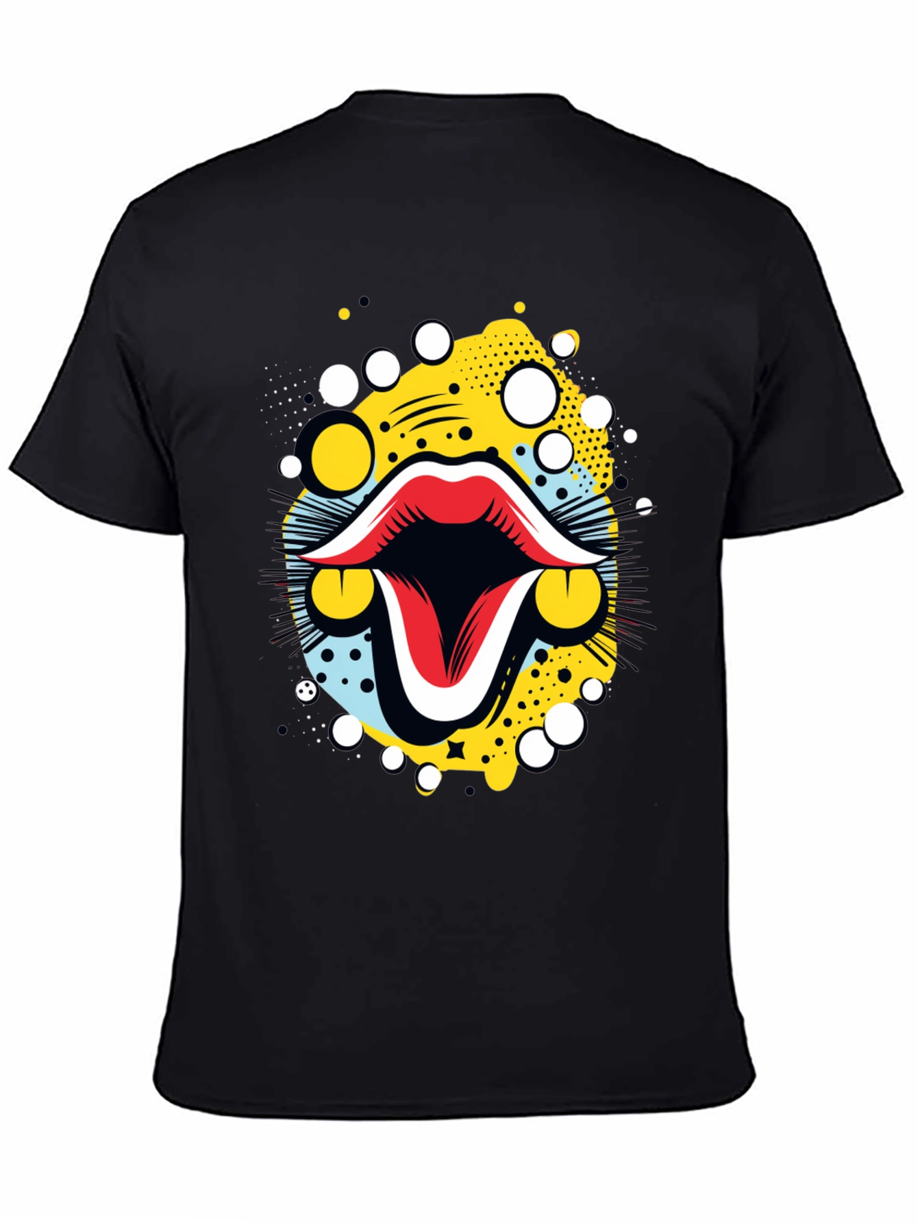 Bold Graphic Tee: Retro Mouth Design