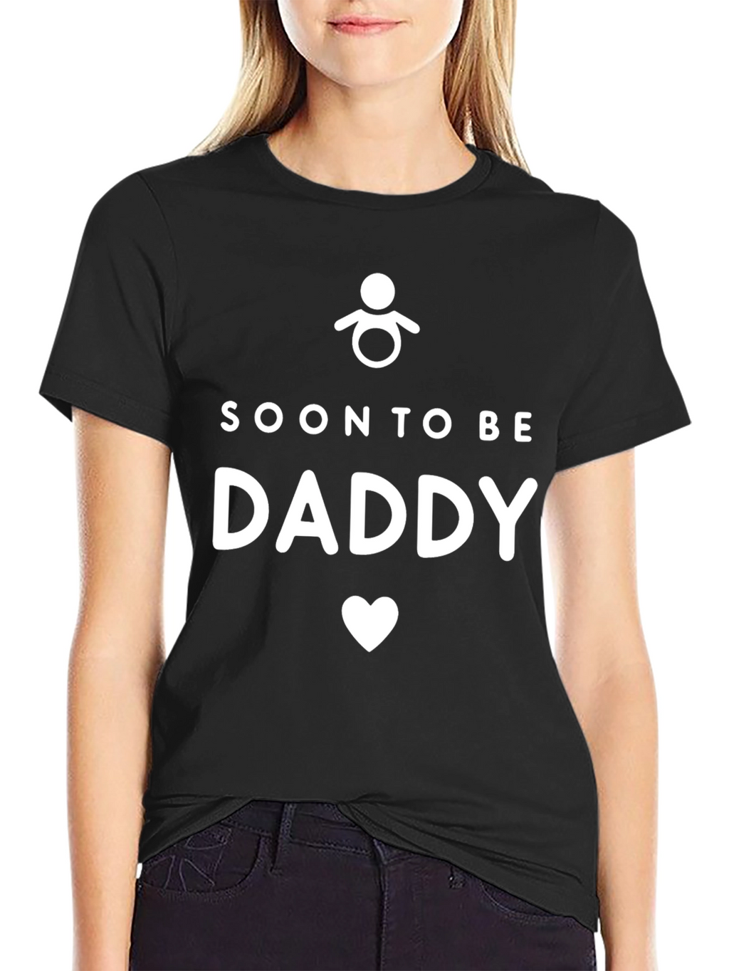 Soon To Be Daddy Graphic Tee - Black
