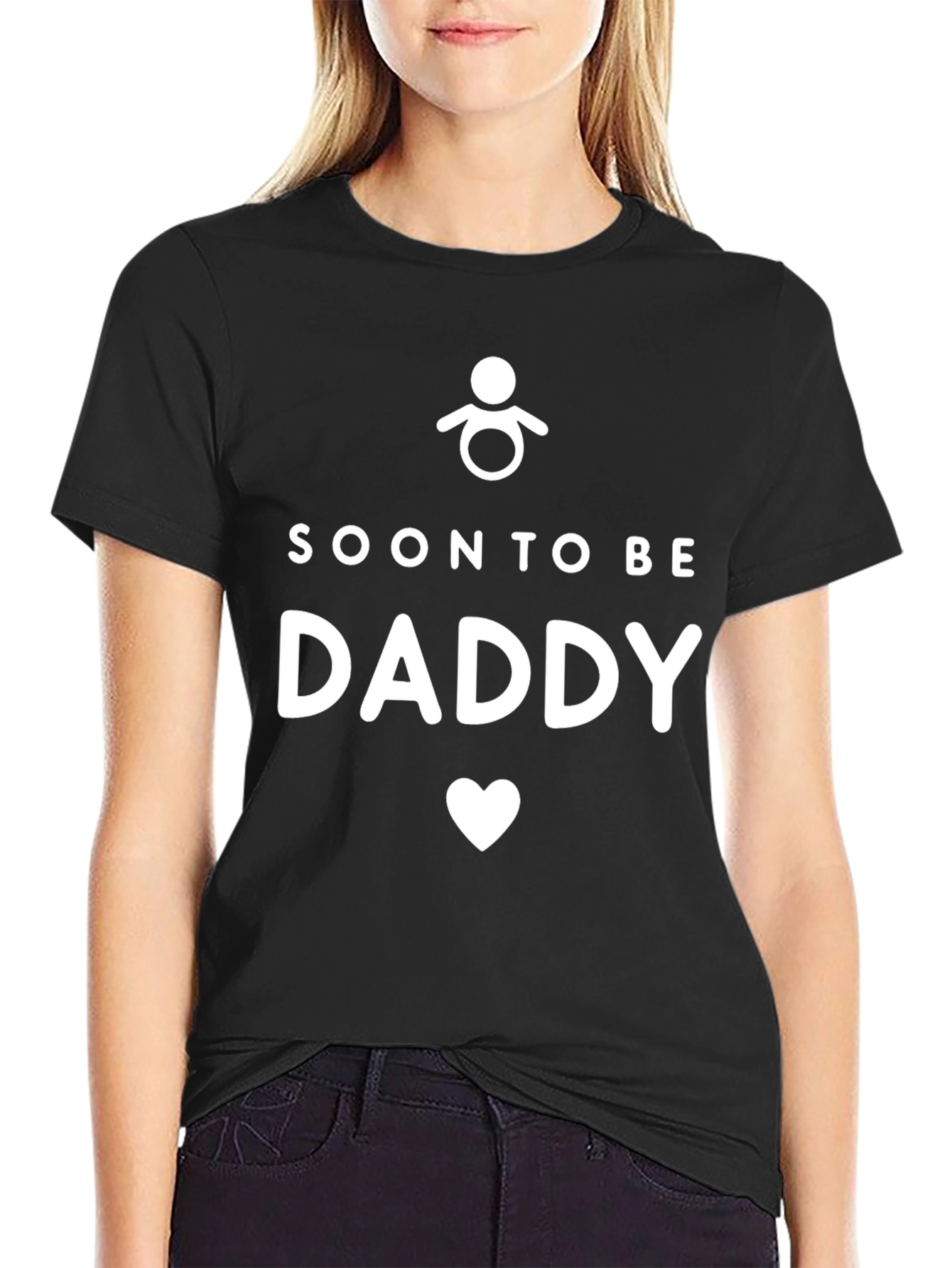 Soon To Be Daddy Graphic Tee - Black