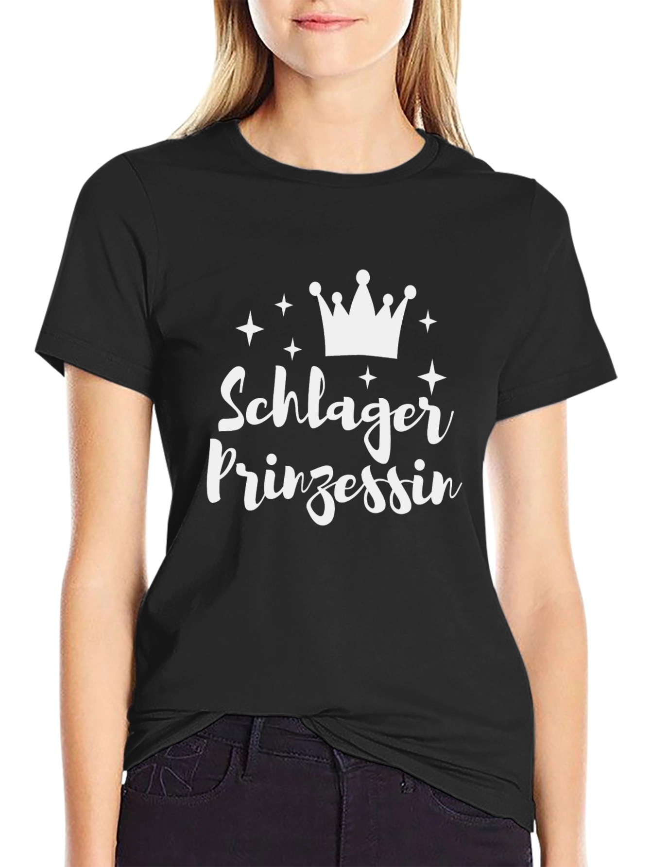 Schlager Prinzessin T-Shirt - Black