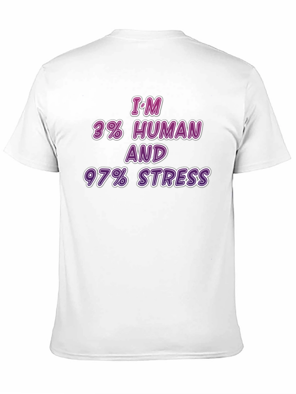 Im 3% Human & 97% Stress T-Shirt